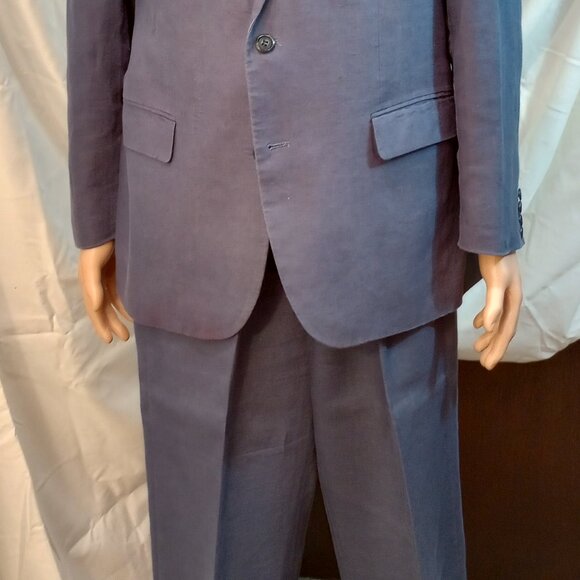 Samuel Windsor Suit + Trousers - Color: Blue Linen - Picture 2 of 4